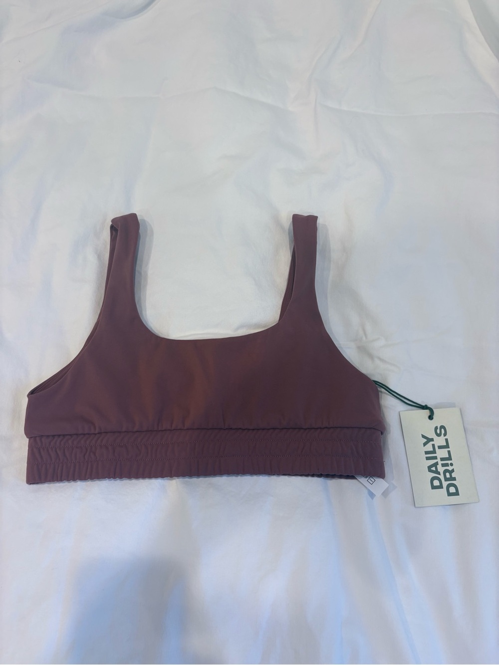 Daily Drills Go! Reversible sports bra medium never worn in wine color